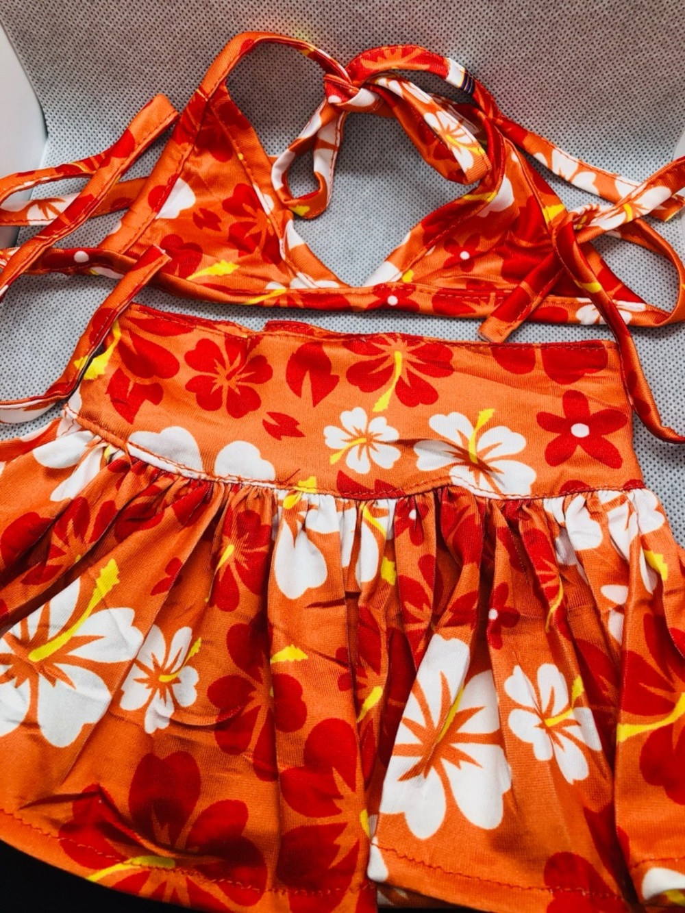 Tropical Floral Halter Swim set for pets Bright Multi